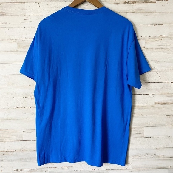 NWOT The Office Blue Dunder Mifflin Graphic Tee Large - Picture 2 of 3